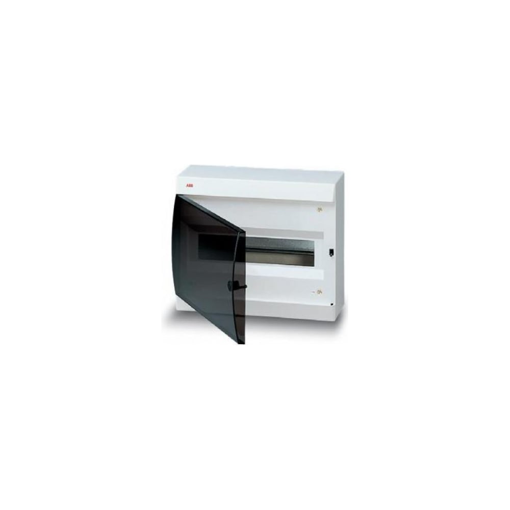 Бокс с дымчатой дверцей, белый, IP41, 12 модулей ABB ОП UNIBOX ...