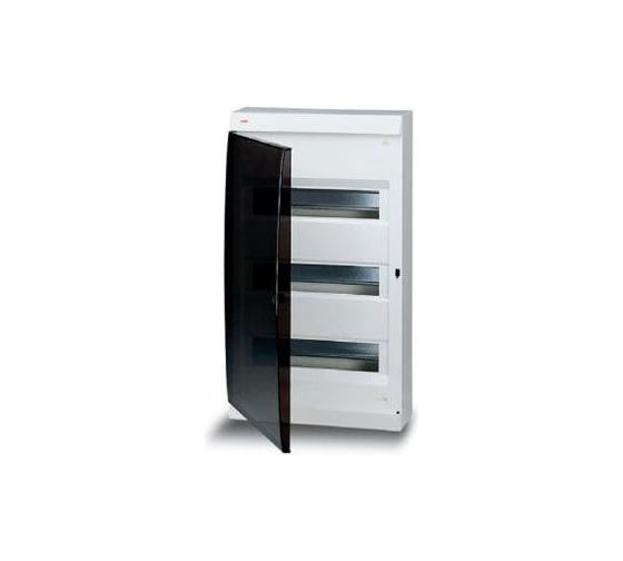 Бокс с дымчатой дверцей, белый, IP41, 36 модулей ABB ОП UNIBOX 122660006