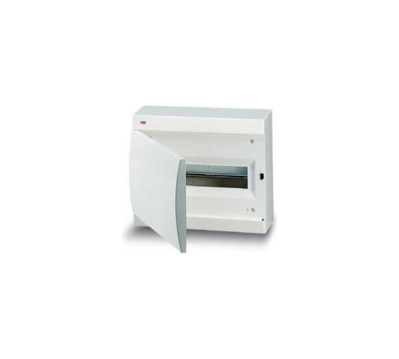 Бокс с белой дверцей, белый, IP41, 8 модулей ABB ОП UNIBOX 122380008