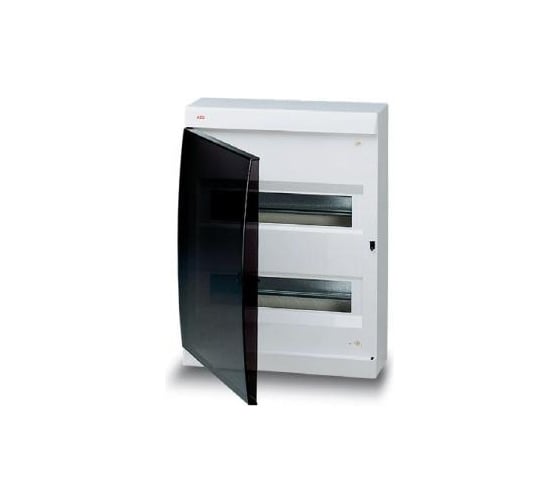 Бокс с дымчатой дверцей, белый, IP40, 24 модуля ABB СП UNIBOX 1SL0512A06 1