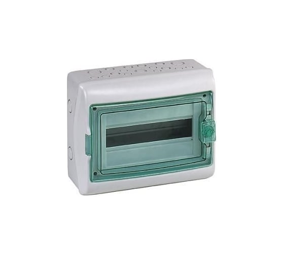 Бокс Systeme Electric ОП Kaedra IP65 12 модулей серый/прозрачная дверь Sche 13979 1
