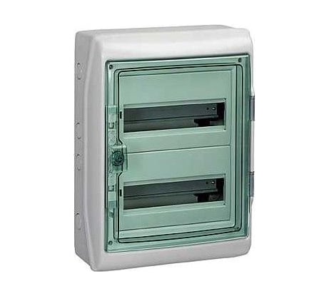 Бокс Systeme Electric ОП Kaedra IP65 2х12 модулей серый/прозрачная дверь SchE 13983