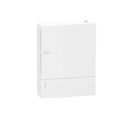 Бокс Systeme Electric ОП MINI PRAGMA IP40 24 модуля 2 ряда белый/белая дверь SchE MIP12212 1