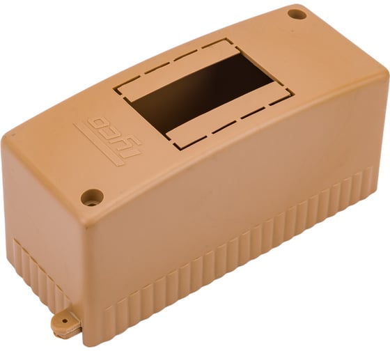 Коричневый двухмодульный бокс, ОП, IP30 Ruvinil Тусо 68022K