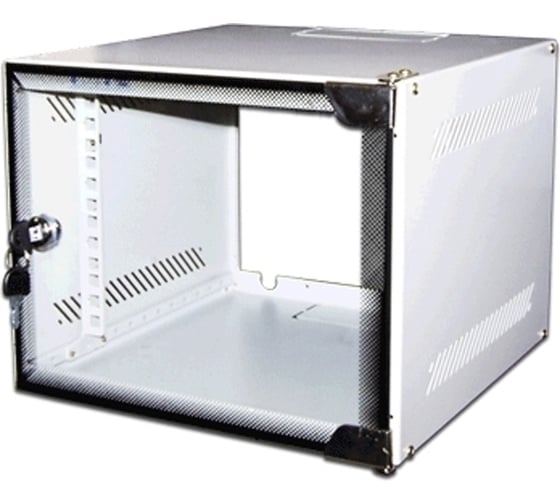 Настенный шкаф TWT 10" Lite, 4U 300x310, стеклянная дверь, I TWT-CBW10-4U-3x3 1