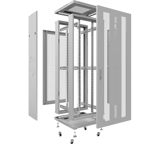 Телекоммуникационный напольный шкаф Cabeus 19" 22U цвет серый ND-05C-22U60/80