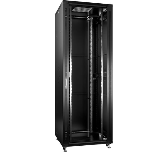Телекоммуникационный напольный шкаф Cabeus 19" 47U цвет черный SH-05C-47U80/100-BK 1
