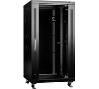 Телекоммуникационный напольный шкаф Cabeus 19" 22U цвет черный SH-05C-22U60/100-BK