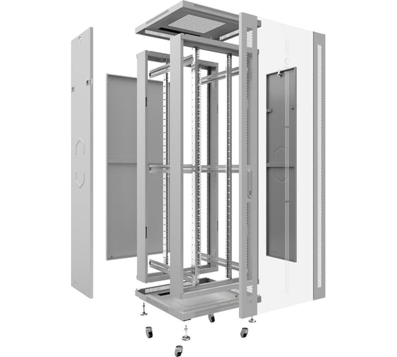 Телекоммуникационный напольный шкаф Cabeus 19" 22U цвет серый SH-05C-22U60/60