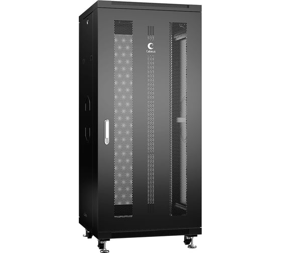 Телекоммуникационный напольный шкаф Cabeus 19" 32U цвет черный ND-05C-32U60/60-BK