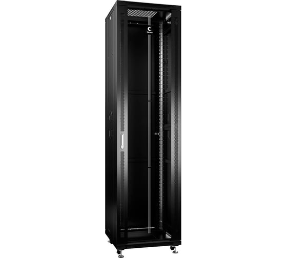Телекоммуникационный напольный шкаф Cabeus 19" 47U цвет черный SH-05C-47U60/60-BK