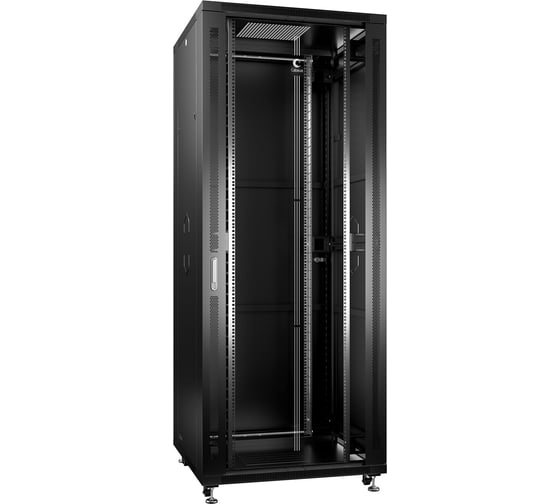 Телекоммуникационный напольный шкаф Cabeus 19" 42U цвет черный SH-05C-42U80/80-BK 1