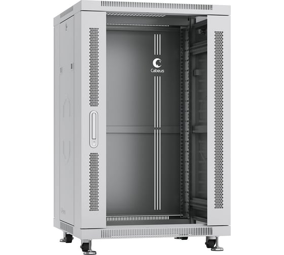 Телекоммуникационный напольный шкаф Cabeus 19" 18U цвет серый SH-05C-18U60/80 1
