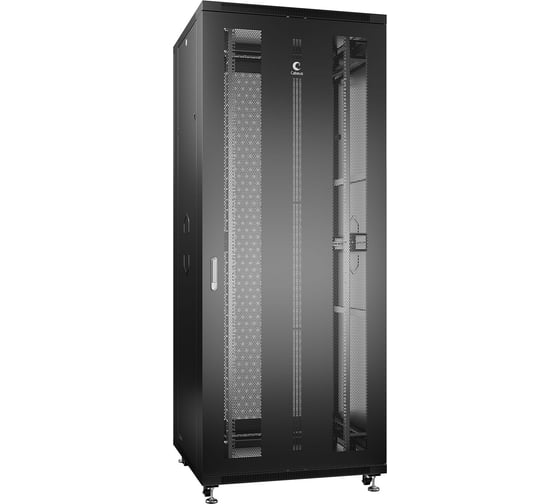 Телекоммуникационный напольный шкаф Cabeus 19" 42U цвет черный ND-05C-42U80/100-BK 1