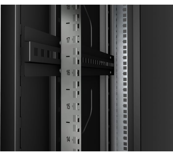 Серверный телекоммуникационный напольный шкаф Cabeus 19" 47U цвет черный ND-SC-47U60/120-BK