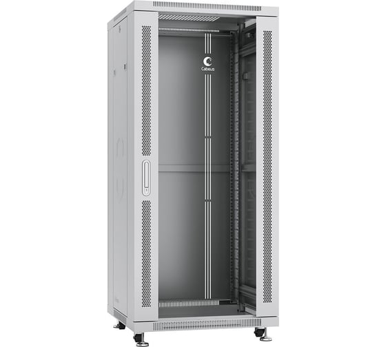 Телекоммуникационный напольный шкаф Cabeus 19" 27U цвет серый SH-05C-27U60/100