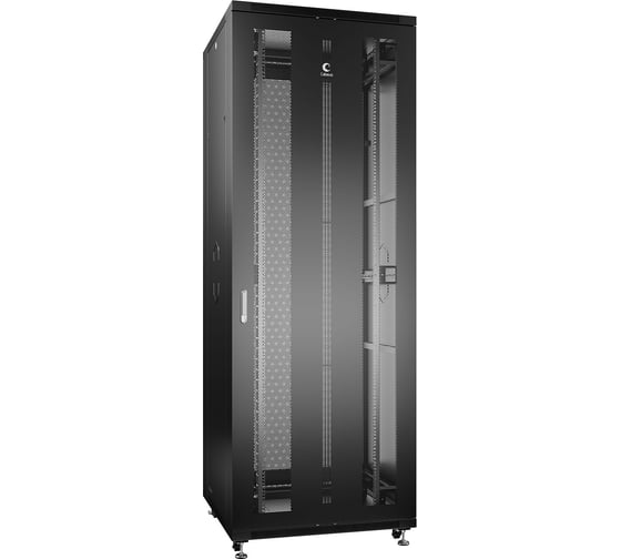 Телекоммуникационный напольный шкаф Cabeus 19" 47U цвет черный ND-05C-47U80/100-BK 1