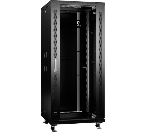 Телекоммуникационный напольный шкаф Cabeus 19" 27U цвет черный SH-05C-27U60/100-BK 1