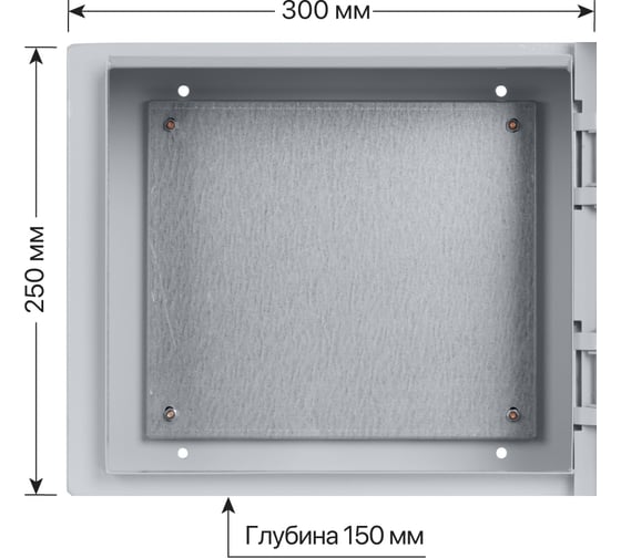 Щит с монтажной панелью TDM щмп-2.3.1-0 (250x300x150) ip54 народный эконом SQ0905-3402