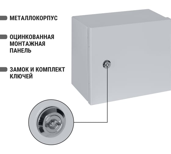 Щит с монтажной панелью TDM щмп-2.3.1-0 (250x300x150) ip54 народный эконом SQ0905-3402
