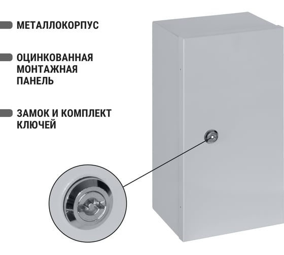 Щит с монтажной панелью TDM щмп-4.2.1-0 (400x210x150) ip54 народный эконом SQ0905-3406