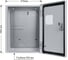 Электротехнический щит TDM ELECTRIC щу-3ф/1-0 (1 дверь) (395x310x150) ip54 народный эконом SQ0905-3203 2