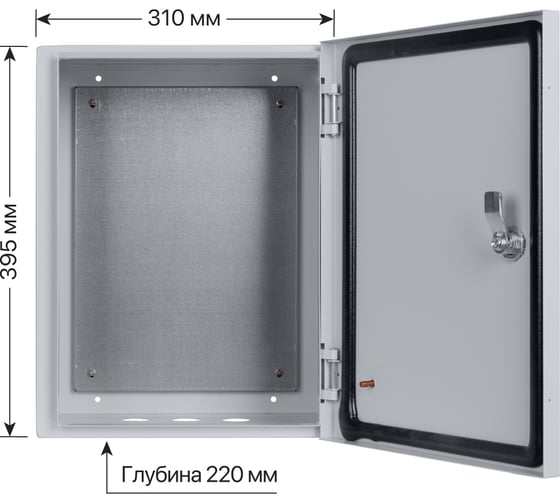 Щит с монтажной панелью TDM щмп-1-0 (395x310x220) ip54 народный эконом SQ0905-3401