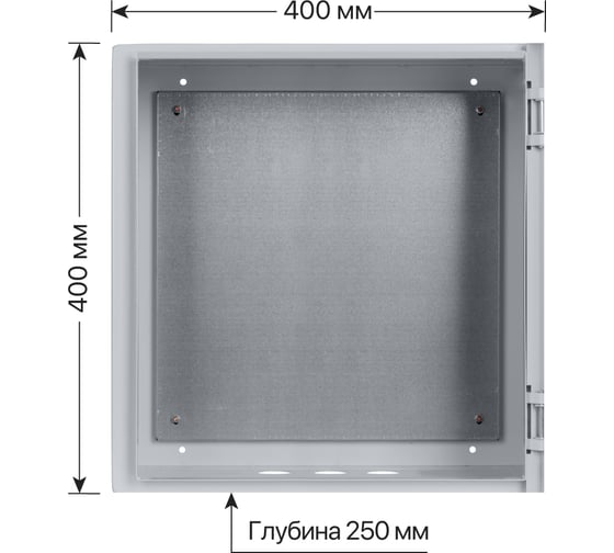 Щит с монтажной панелью TDM щмп-4.4.2-0 (400x400x250) ip54 народный эконом SQ0905-3408