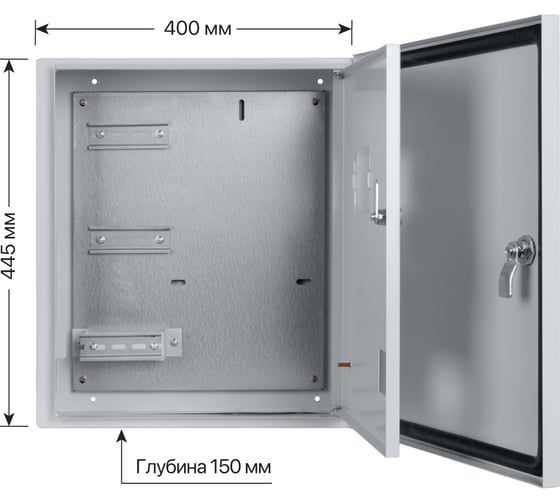 Электротехнический щит TDM ELECTRIC щу-3ф/1-1 (2 двери) (445x400x150) ip54 народный эконом SQ0905-3204
