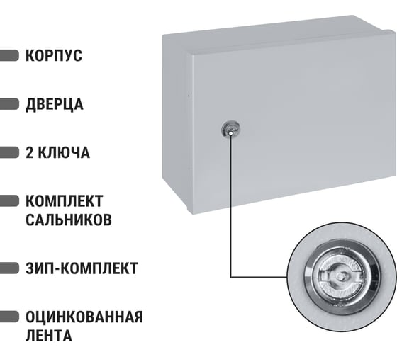 Распределительный наружный щит TDM щрн-12 (240x330x120) ip54 народный эконом SQ0905-3010