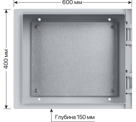 Щит с монтажной панелью TDM щмп-4.6.1-0 (400x600x150) ip54 народный эконом SQ0905-3409