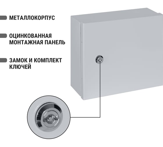 Щит с монтажной панелью TDM щмп-4.6.1-0 (400x600x150) ip54 народный эконом SQ0905-3409