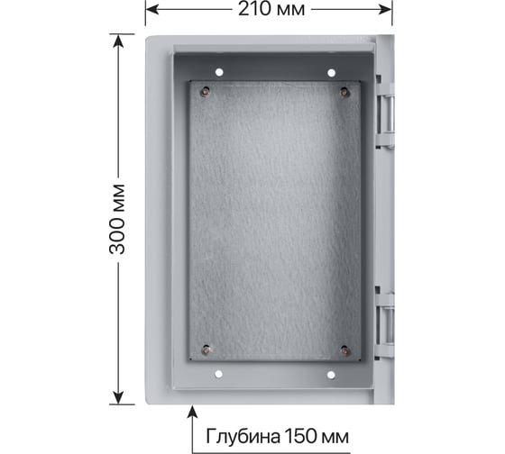 Щит с монтажной панелью TDM щмп-3.2.1-0 (300x210x150) ip54 народный эконом SQ0905-3404