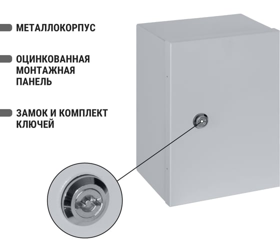 Щит с монтажной панелью TDM щмп-3.2.1-0 (300x210x150) ip54 народный эконом SQ0905-3404