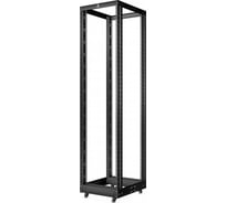Открытая двухрамная усиленная стойка Cabeus 19", 47U, цвет черный RA-47U-1000-BK