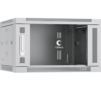 Телекоммуникационный настенный шкаф Cabeus 19" 6U цвет серый SH-05F-6U60/45
