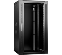Телекоммуникационный настенный разобранный шкаф Cabeus 19" 22U цвет черный SH-05F-22U60/45-R-BK