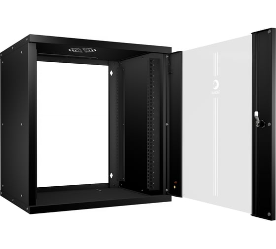 Телекоммуникационный настенный шкаф Cabeus 19" 6U цвет черный SH-05F-6U60/60-BK