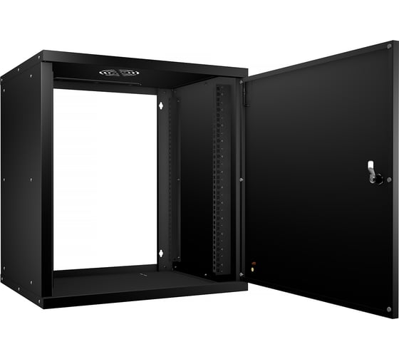 Телекоммуникационный настенный шкаф Cabeus 19" 9U цвет черный SH-05F-9U60/35m-BK