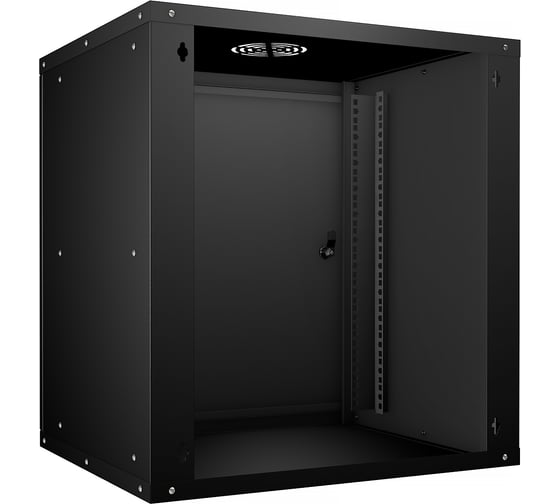 Телекоммуникационный настенный шкаф Cabeus 19" 9U цвет черный SH-05F-9U60/35m-BK
