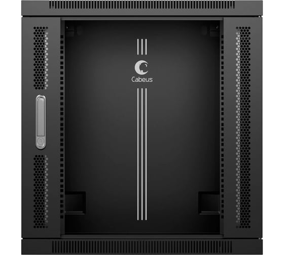 Телекоммуникационный настенный разобранный шкаф Cabeus 19" 12U цвет черный SH-05F-12U60/35-R-BK