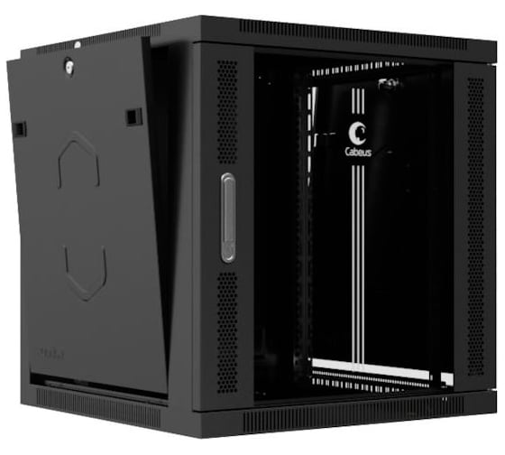 Телекоммуникационный настенный разобранный шкаф Cabeus 19" 22U цвет черный SH-05F-22U60/60-R-BK