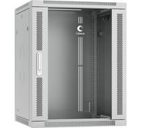 Телекоммуникационный настенный разобранный шкаф Cabeus 19" 15U цвет серый SH-05F-15U60/45-R