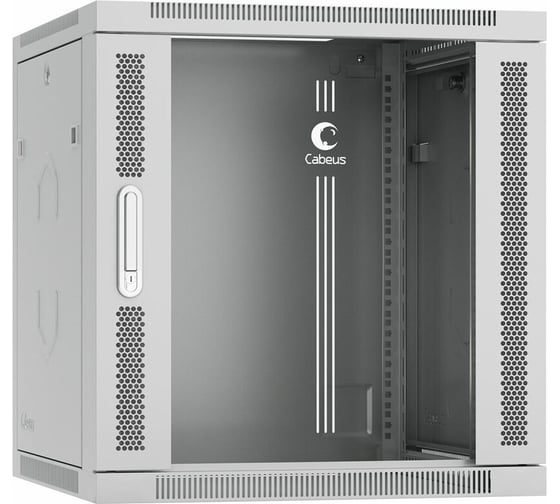 Телекоммуникационный настенный разобранный шкаф Cabeus 19" 12U цвет серый SH-05F-12U60/45-R 1