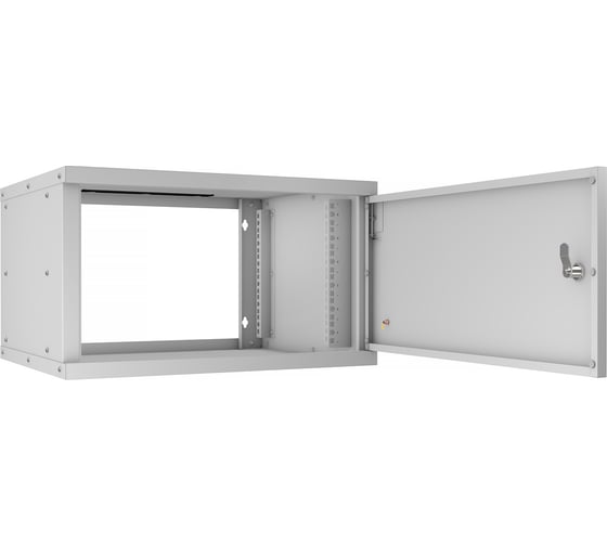 Телекоммуникационный настенный шкаф Cabeus 19" 6U, серия LIGHT разборный, цвет серый WSC-05D-6U55/45m