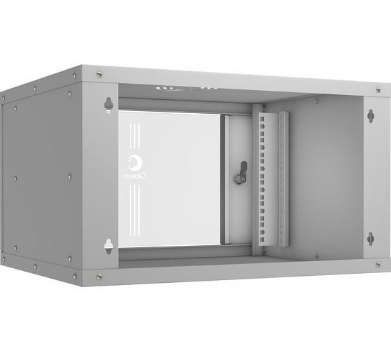 Телекоммуникационный настенный шкаф Cabeus 19" 6U, серия LIGHT разборный, цвет серый WSC-05D-6U55/45