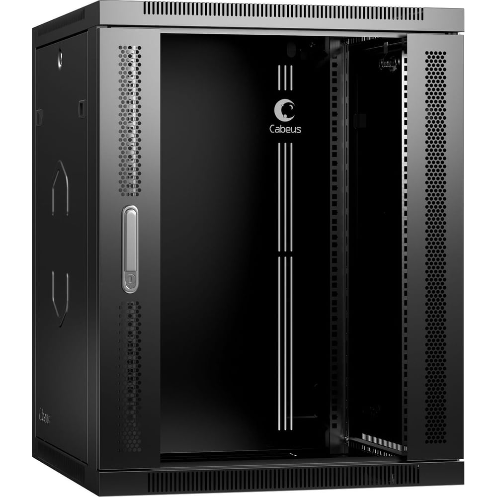 Телекоммуникационный настенный шкаф Cabeus 19" 15U цвет черный SH-05F ...