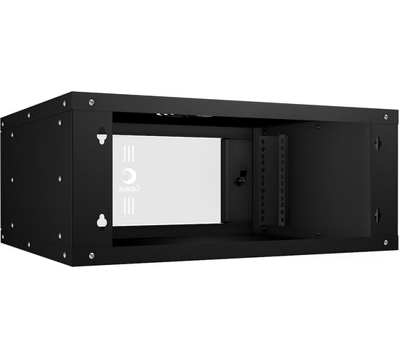 Телекоммуникационный настенный шкаф Cabeus 19" 4U, серия LIGHT разборный, цвет черный WSC-05D-4U55/45-BK