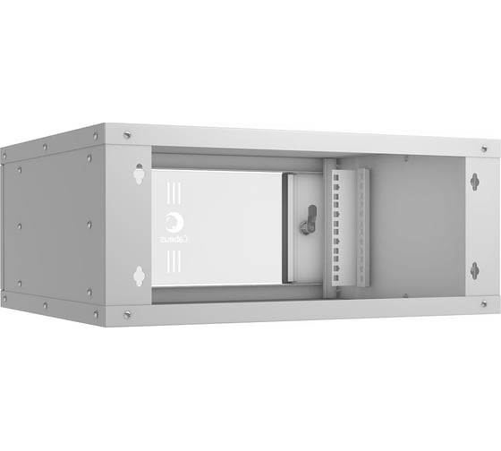 Телекоммуникационный настенный шкаф Cabeus 19" 4U, серия LIGHT разборный, цвет серый WSC-05D-4U55/45