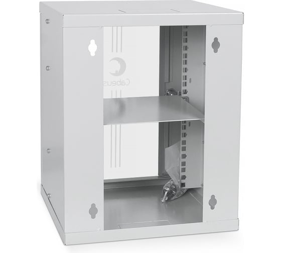 Телекоммуникационный настенный шкаф Cabeus 10" 8U дверь металл WSC-8Um